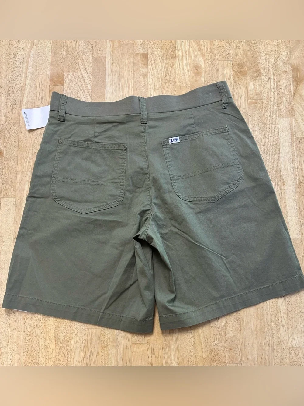 NWT Lee Women's High Waist Bermuda Utility Shorts in Olive and Navy - Picture 11 of 11